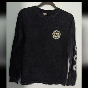Santa Cruz Skateboards Kids Black Long Sleeve Shirt